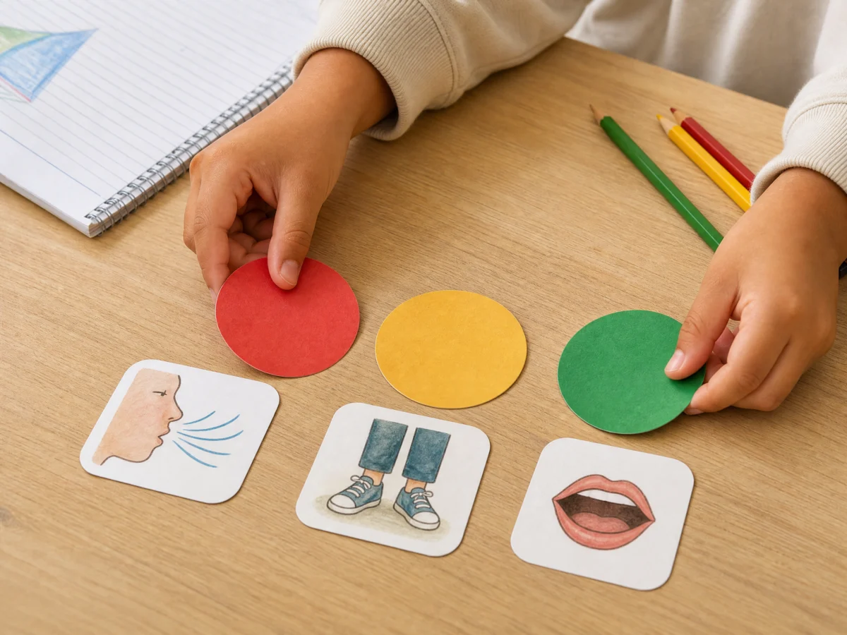 Dinámicas de PNL para hablar en público: estudiante de primaria recordando una experiencia positiva